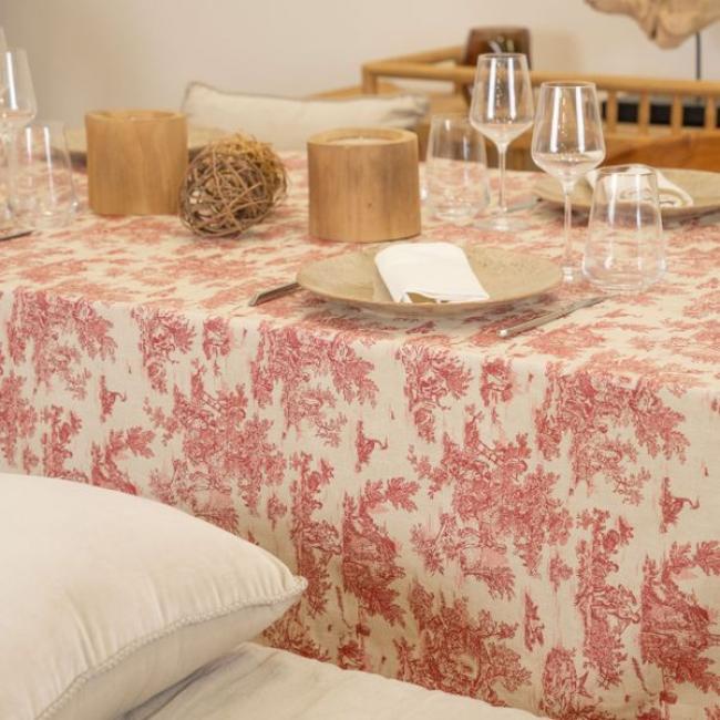 NAPPE ENDUIT PASTORALE 150X150 CARMIN